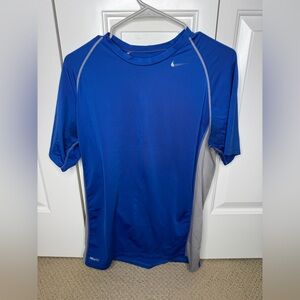 Nike Pro Fit Dri-Fit Blue Workout Training Shirt (Men’s Size Medium)